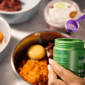 preparation of raw dog food